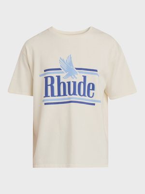 RHUDE ROSSA TEE VTG WHT/BLU