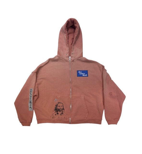 ALTA CIENEGA ZIP HOODIE PINK, Colour: PINK, Size: M/L