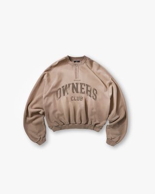OWNERS GRANDAD COLLAR SWEATSHIRT