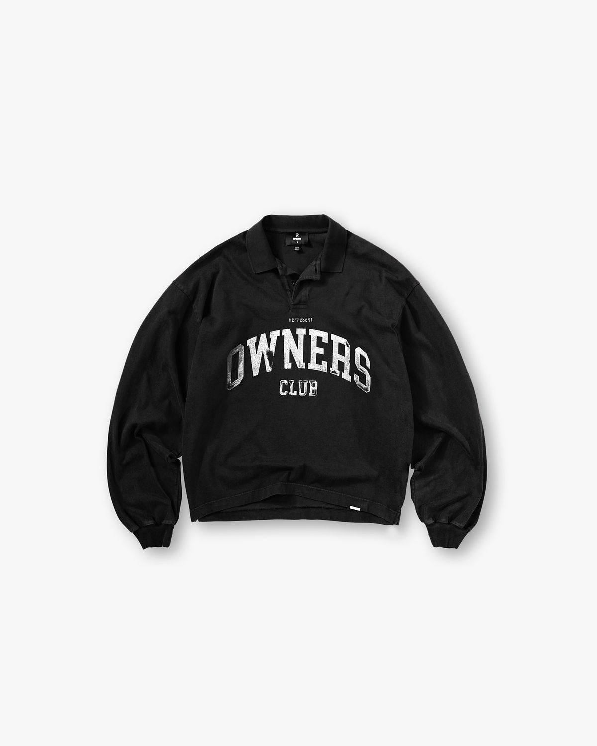 OWNERS RUGBY TOP - JET BLACK, Size: SMALL
