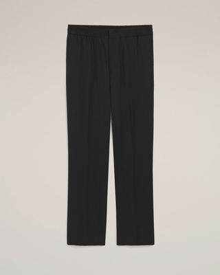 ELASTICATED WAIST TROUSER BLK