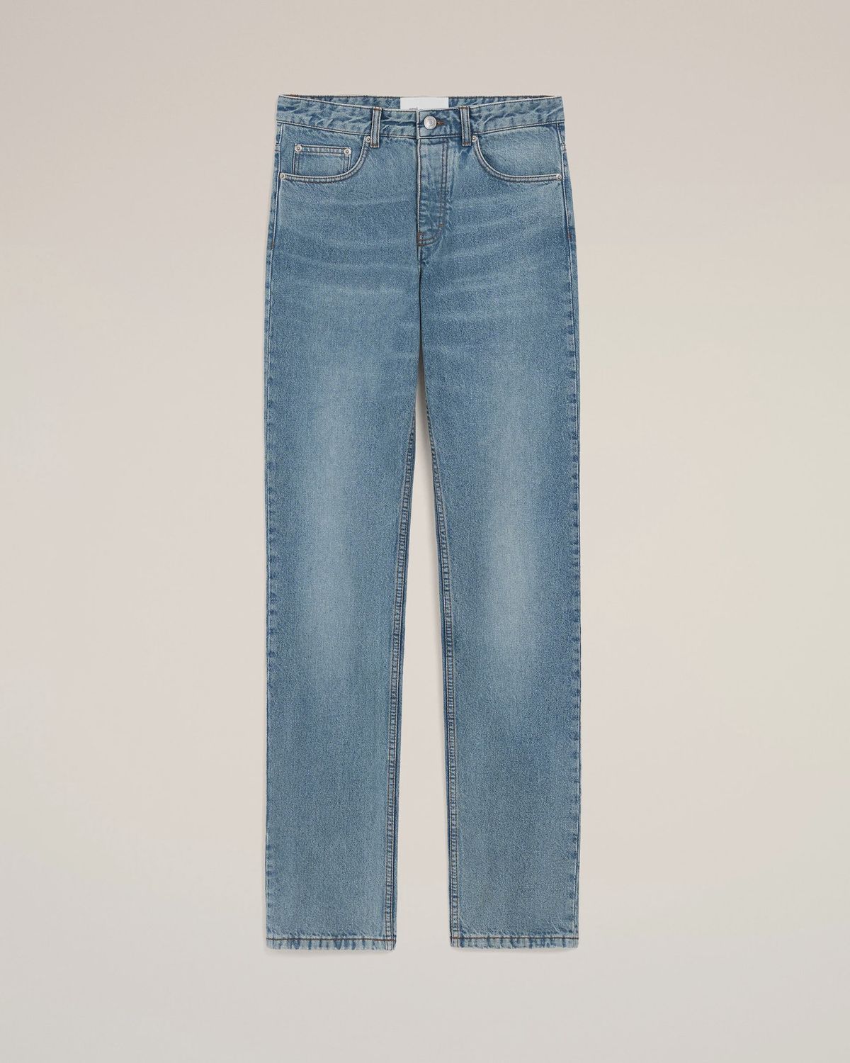 BLUE COTTON CLASSIC FIT JEANS, Colour: USED BLUE, Size: 30