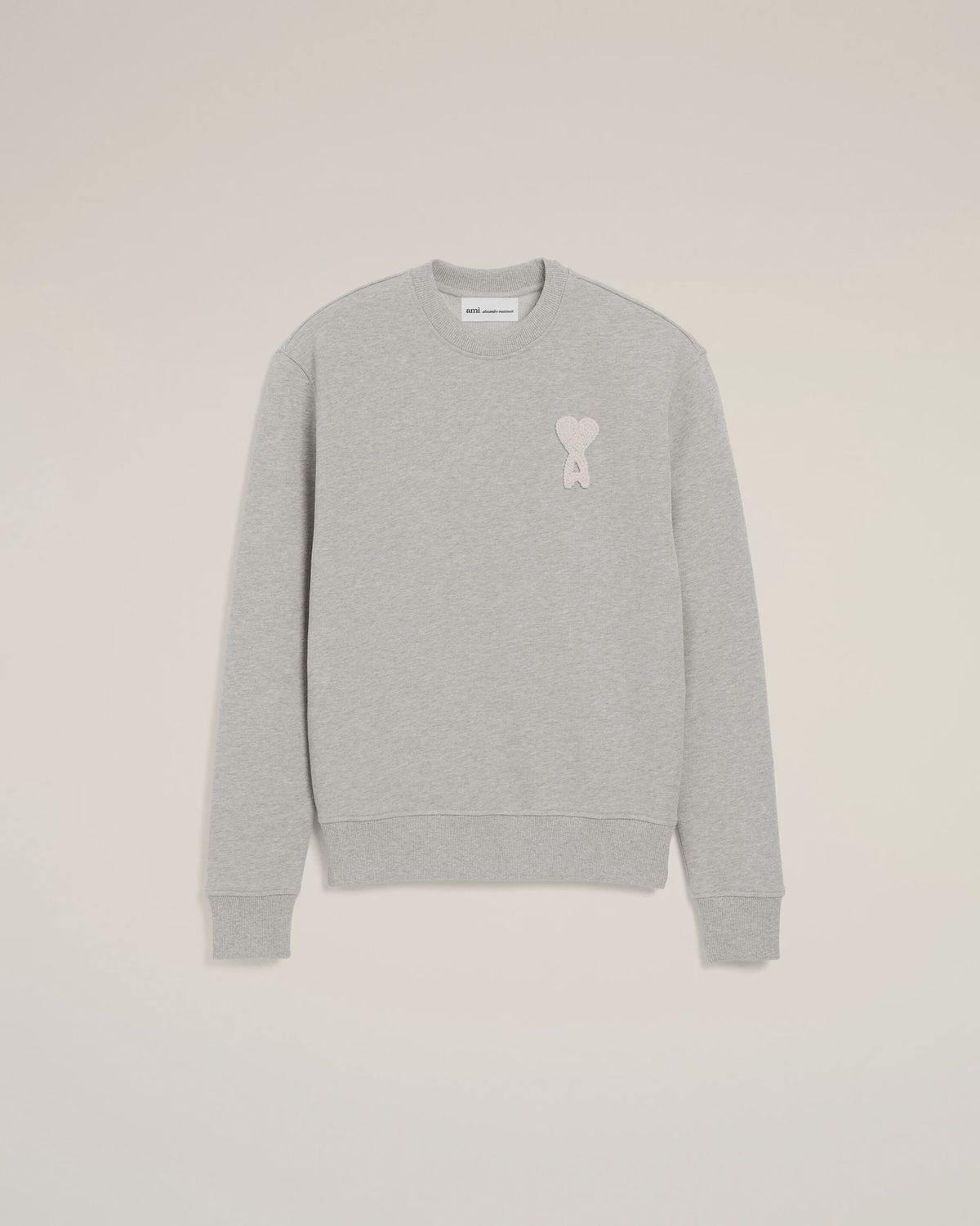 GREY COTTON KNITTED ADC SWEATSHIRT, Colour: GREY, Size: SMALL