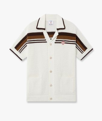 COTTON CROCHET SHORT SLEEVE SHIRT