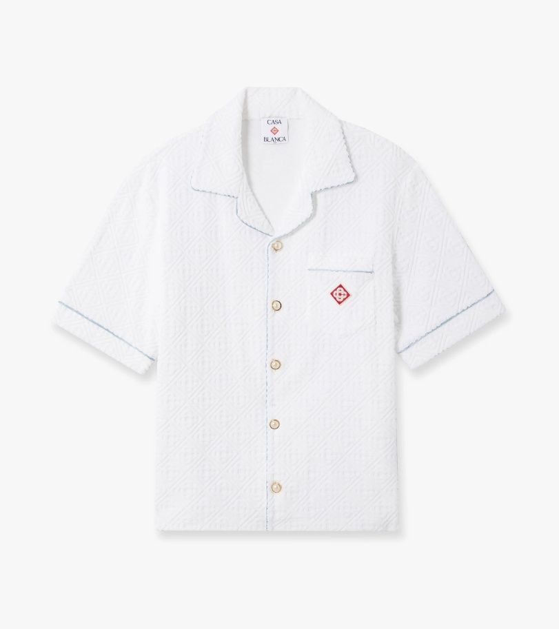 MONOGRAM TOWELLING SHIRT, Size: MEDIUM