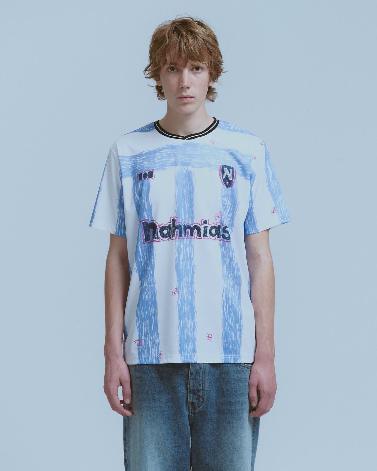 SCRIBBLE SOCCER JERSEY, Colour: BLUE IRIS, Size: MEDIUM