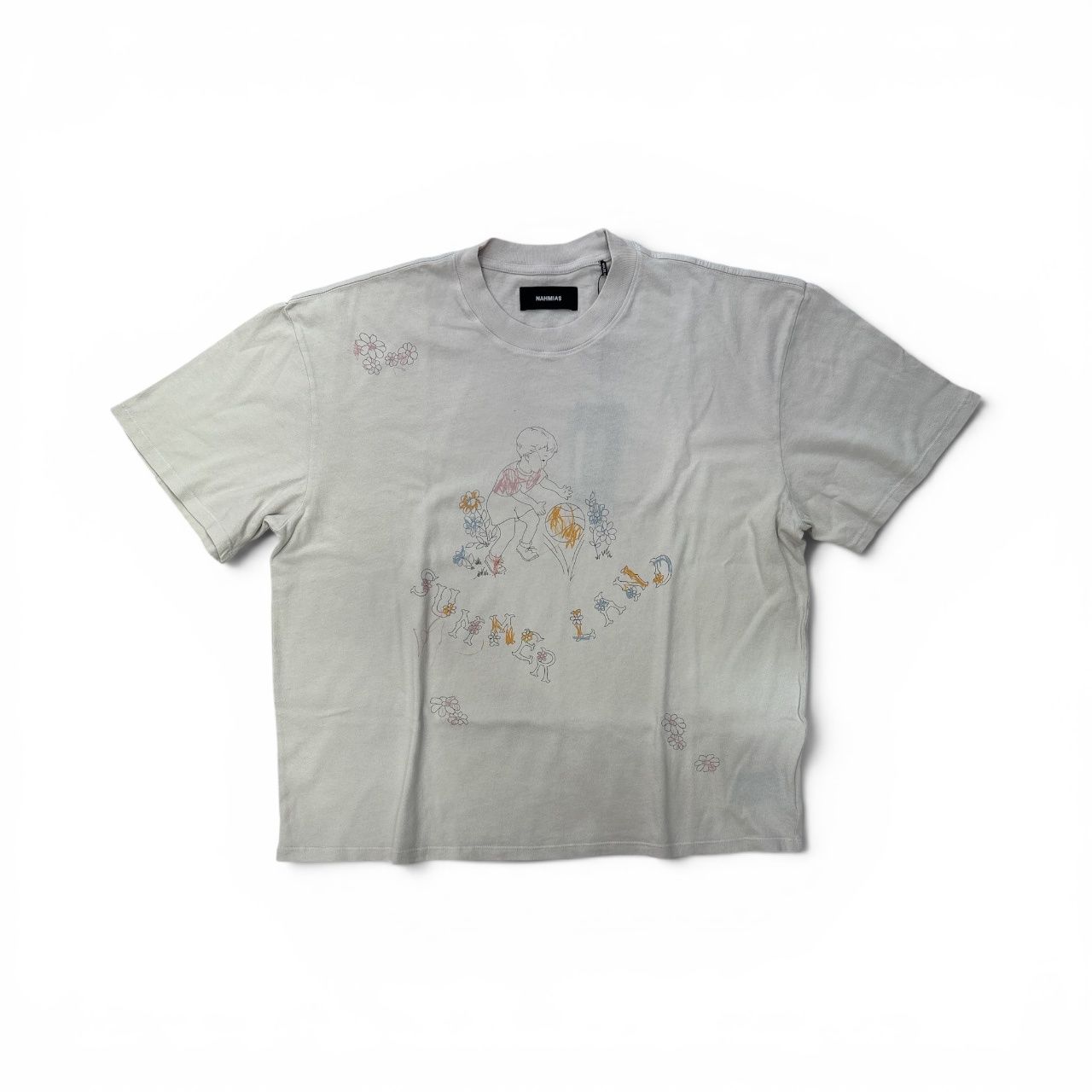 SCRIBBLE BOXY TEE, Size: MEDIUM