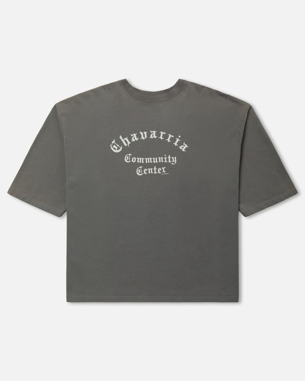 CHAVARRIA COMMUNITY CENTER BIG BOX BUFFALO TEE CNCRT, Colour: CONCRETE, Size: SMALL