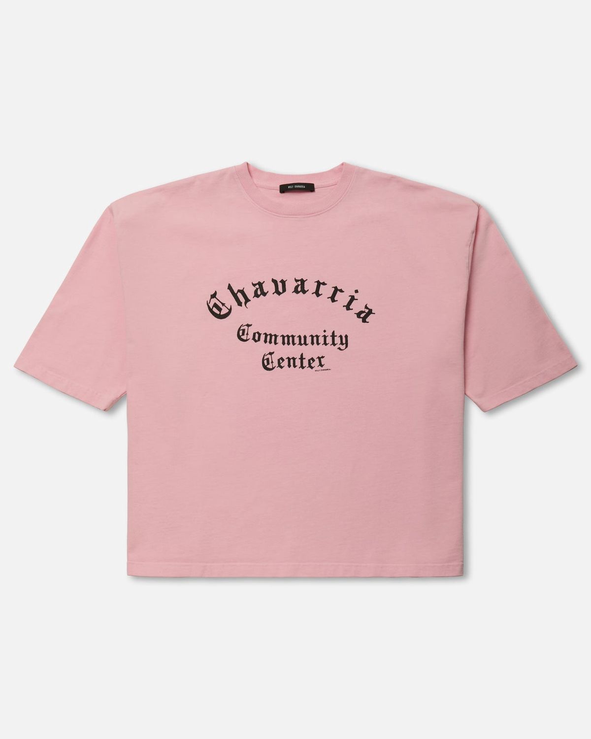 CHAVARRIA COMMUNITY CENTER BIG BOX BUFFALO TEE CHICLE, Colour: CHICLE, Size: MEDIUM