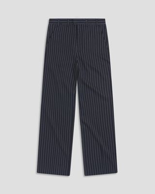 ELLIOTT PINSTRIP TROUSER NVY