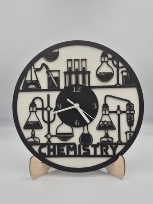 Zegar ścienny - Pracownia chemiczna Zegar ścienny - Pracownia chemiczna