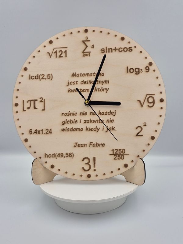 Zegar Ścienny "Matematyka" PL