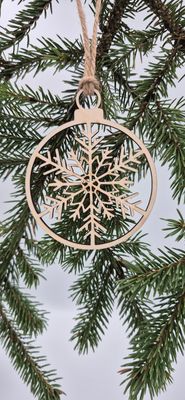 Drewniana Bombka Choinkowa