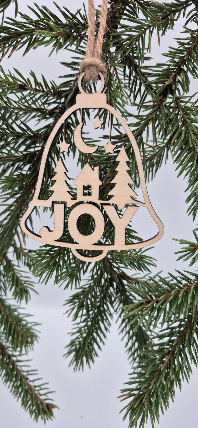 Drewniana Bombka Choinkowa