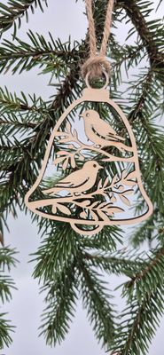 Drewniana Bombka Choinkowa