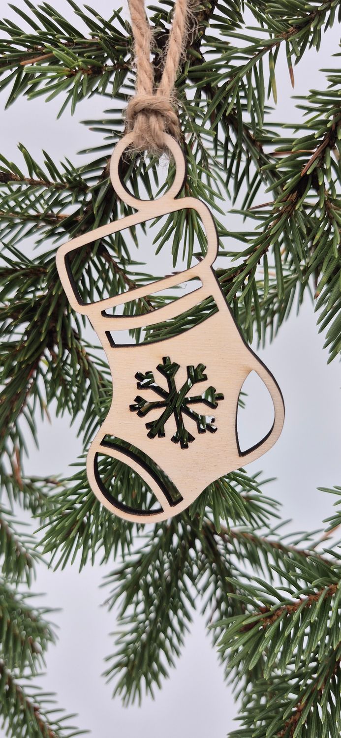 Drewniana Bombka Choinkowa