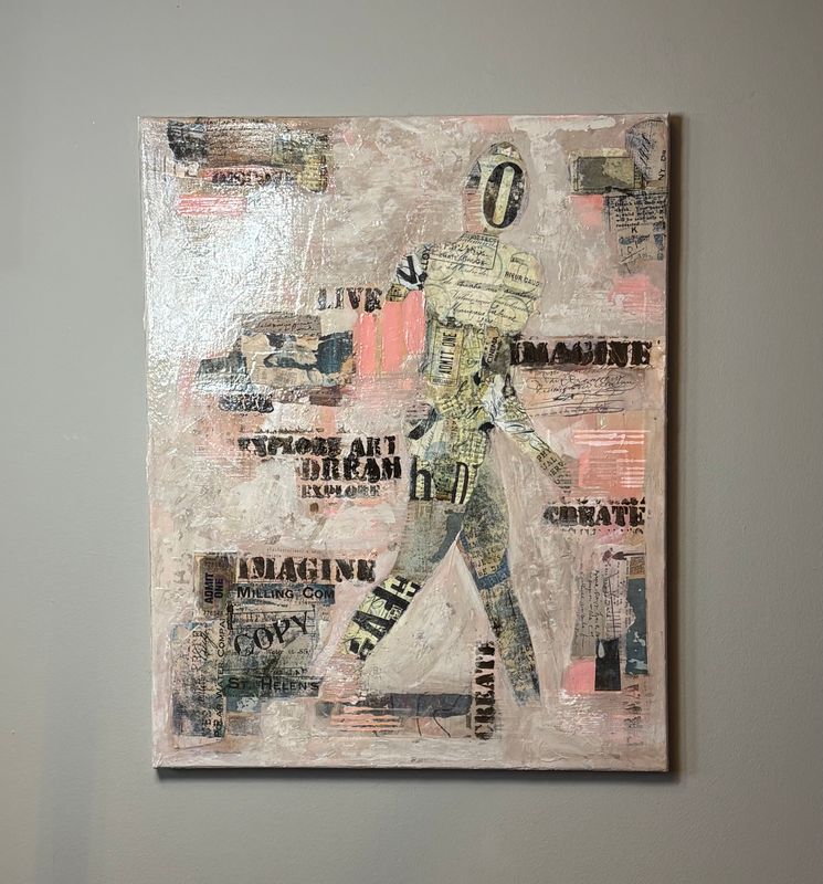 'Escape'.   50x40 cm unframed