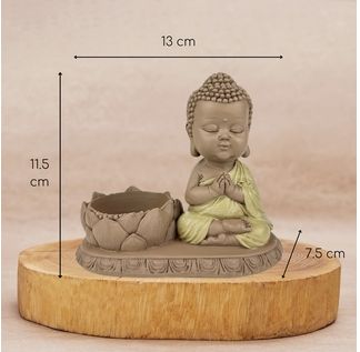 Statue Bougeoir Bouddha en Méditation