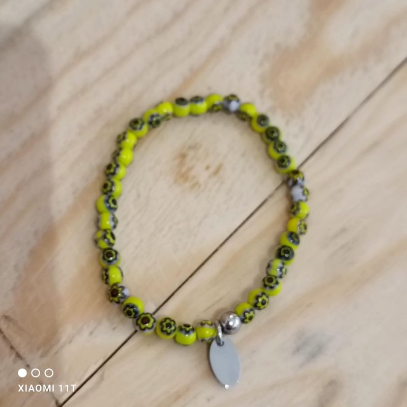 bracelet perles 15 cm