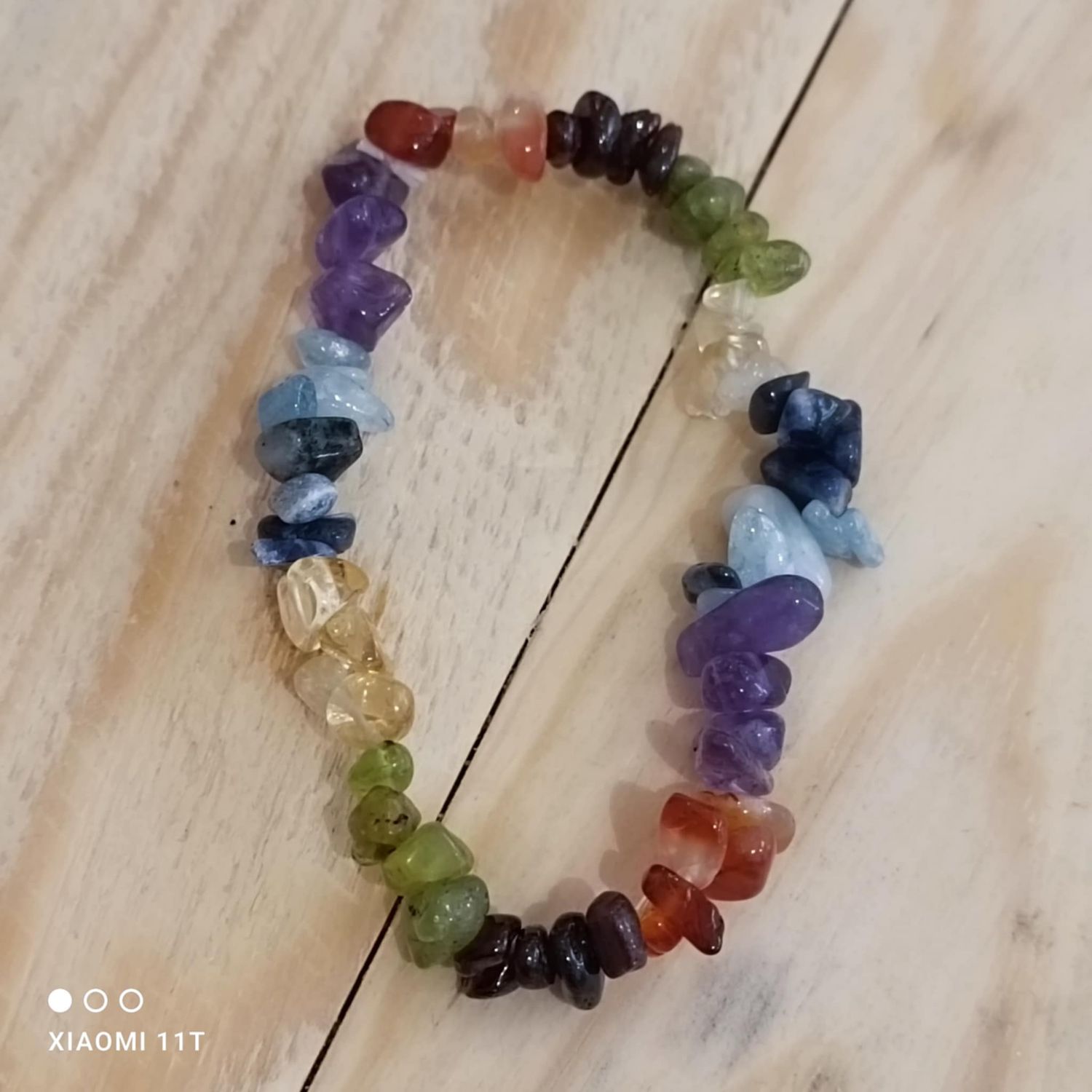 bracelet baroque 7 chakras pierres naturelles