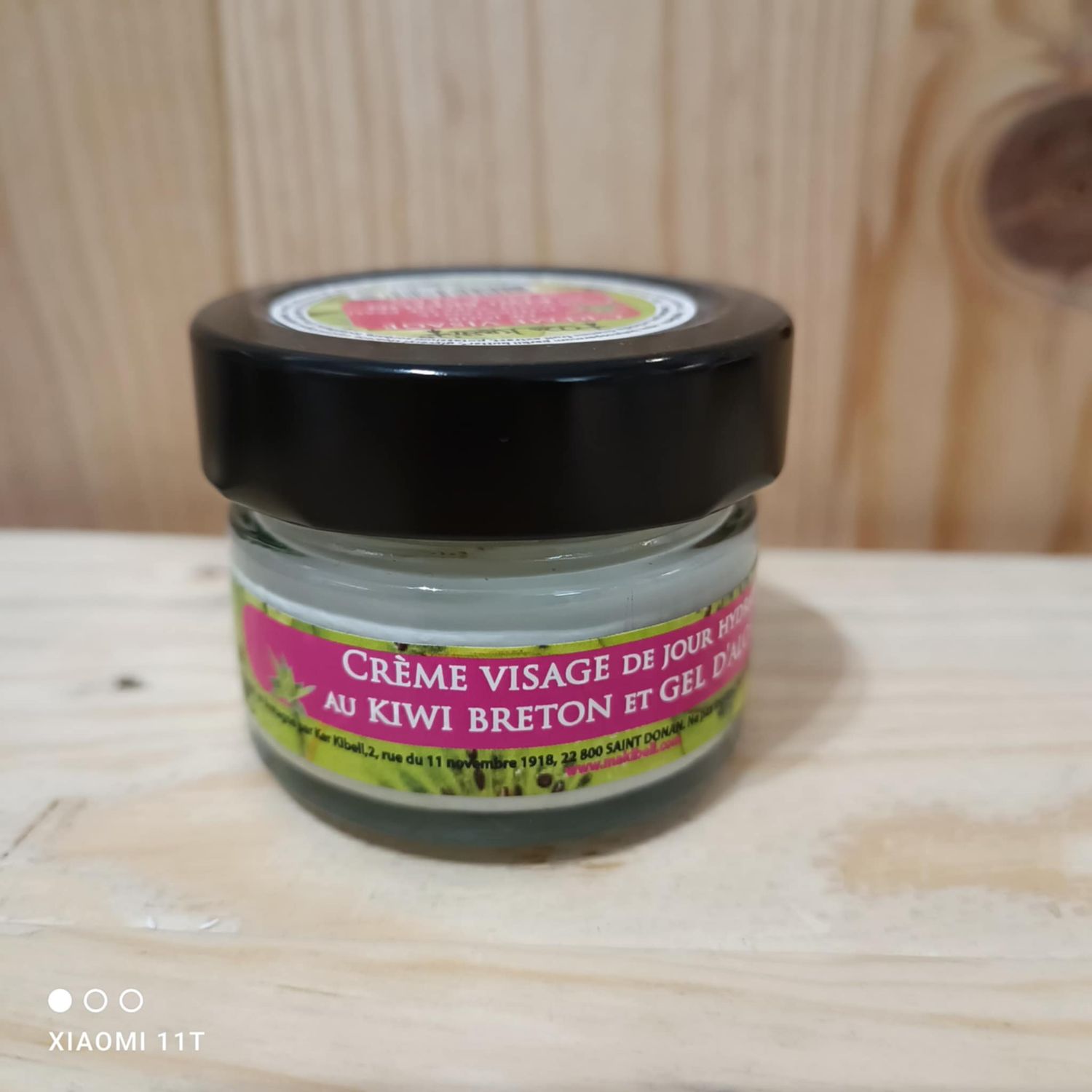crème visage au kiwi breton et aloe vera