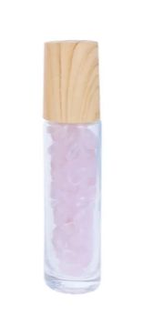 Roll-on verre 10ml - pierres Quartz ros
