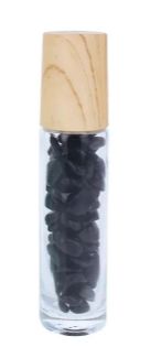 Roll-on verre 10ml - pierres Obsidienne