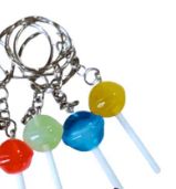 porte clé sucette jaune