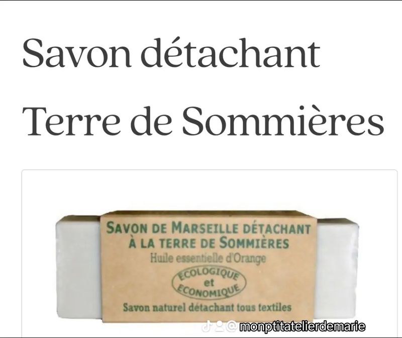 savon détachant  naturel