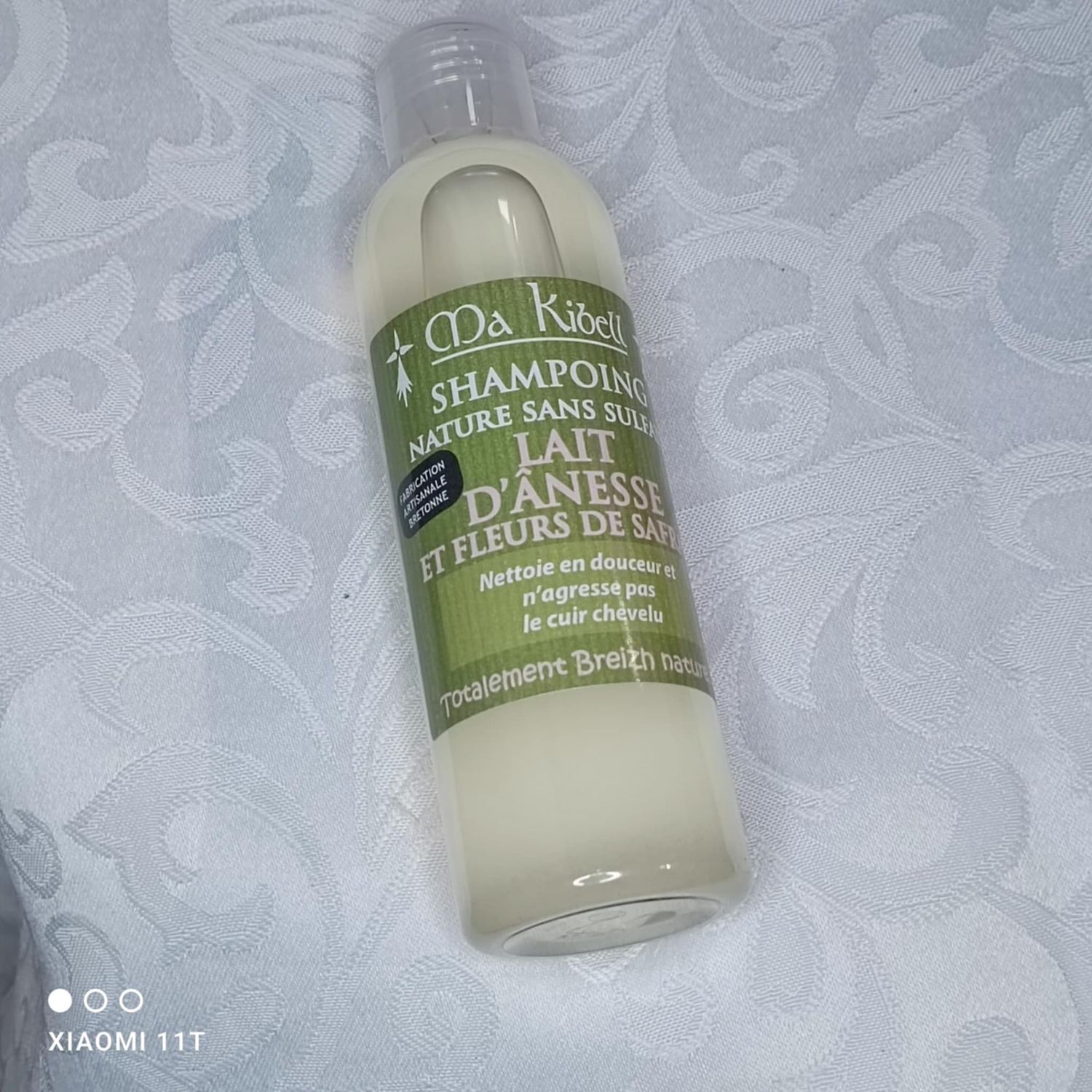 shampoing au lait d'ânesse et fleur de safran 200 ml
