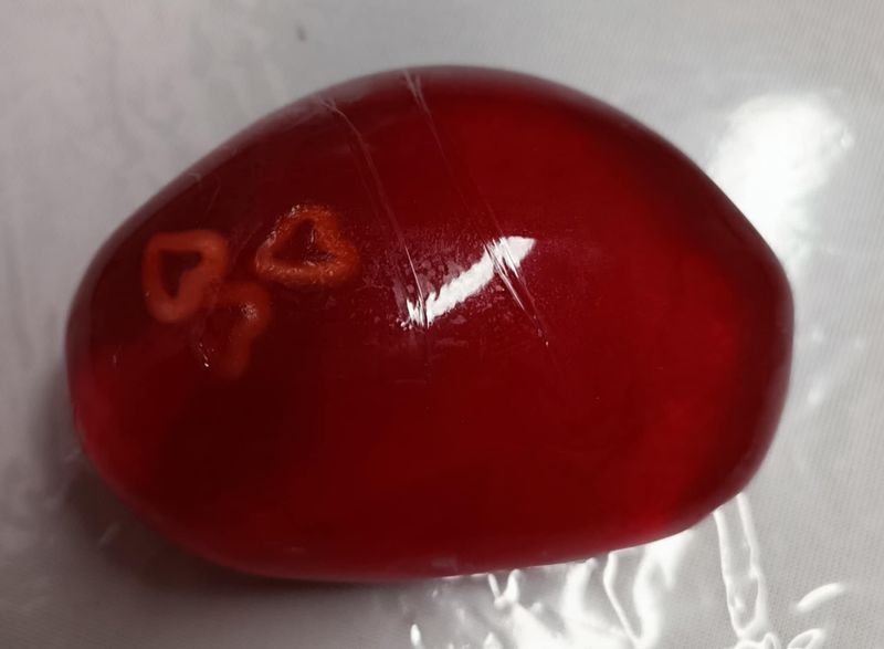 savon galet fraise de plougastel