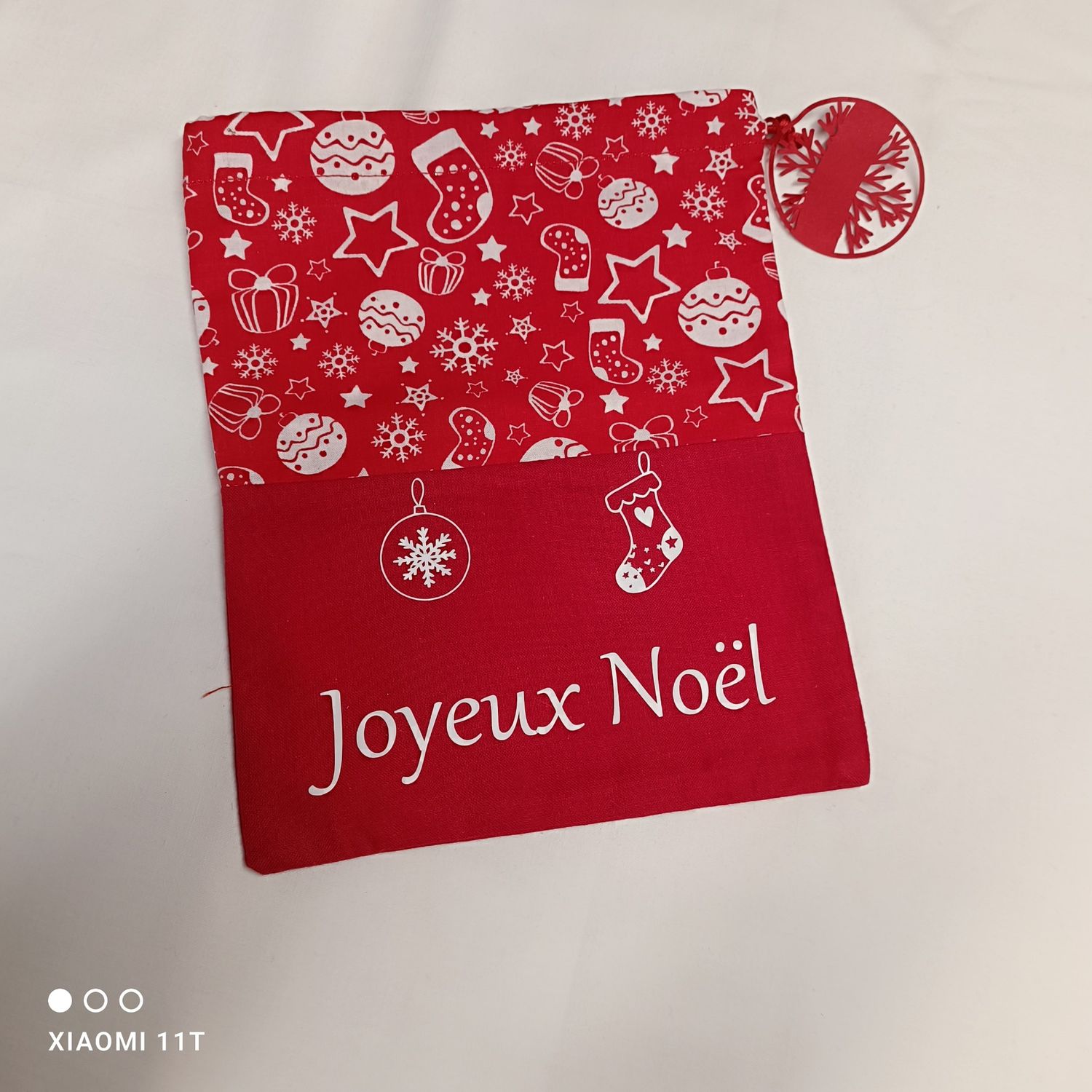 Pochon cadeau noël
