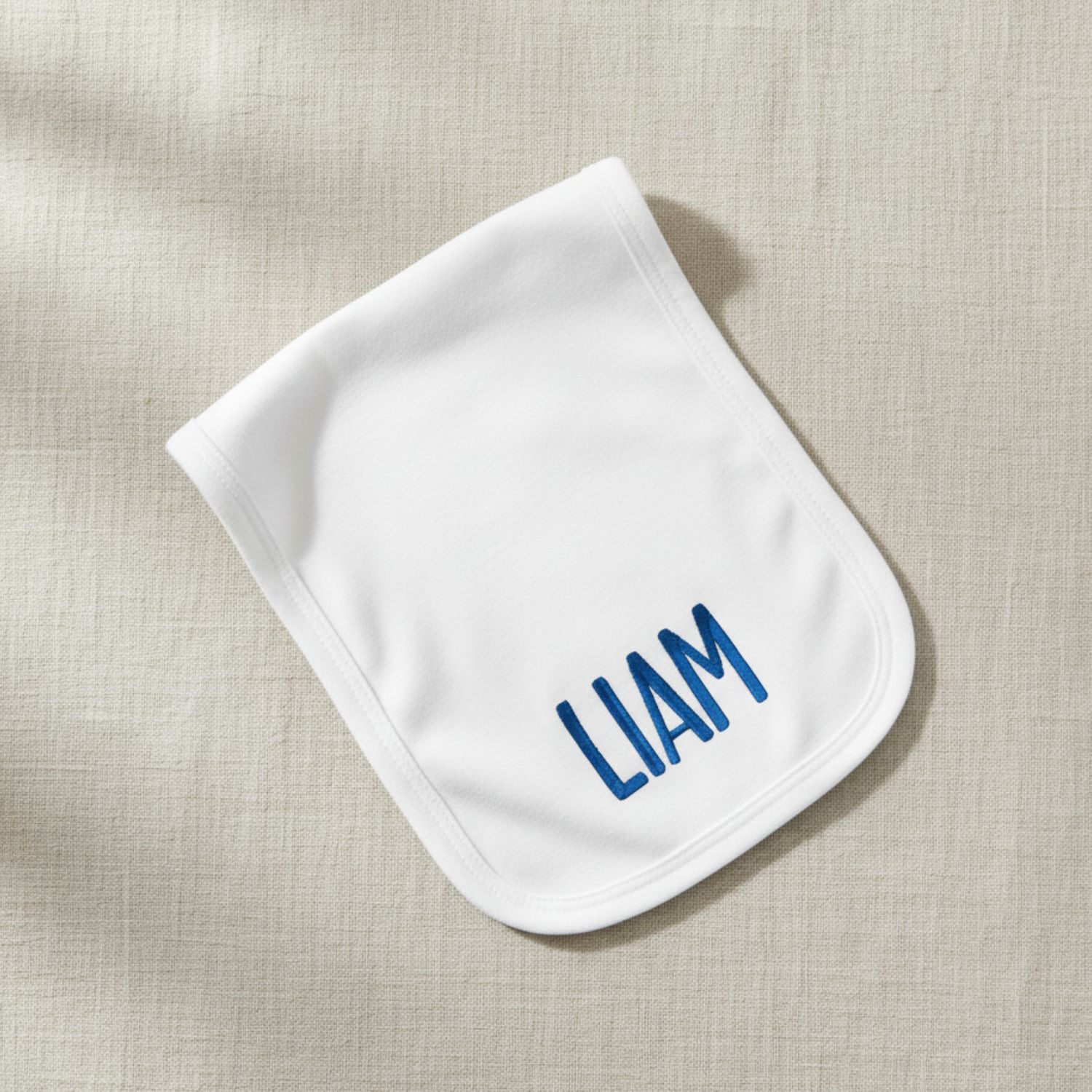 Embroidered Baby Burp Cloth