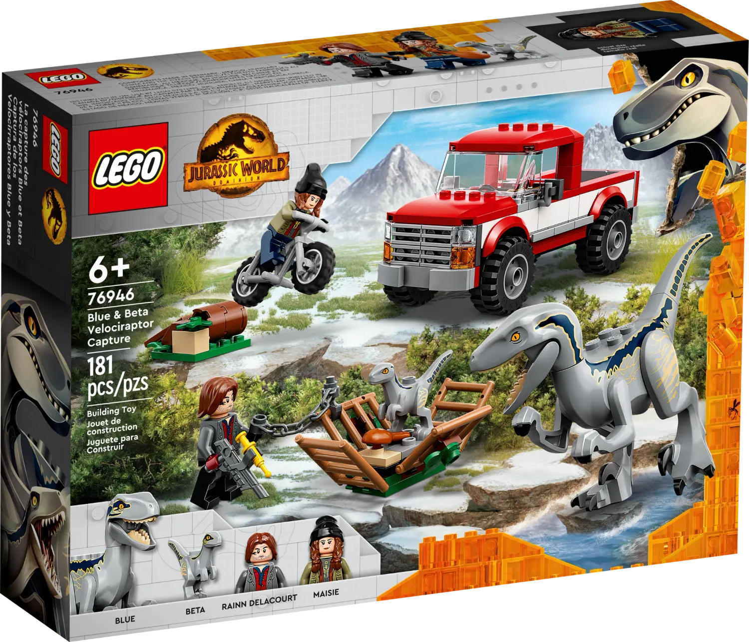 LEGO Blue &amp; Beta Velociraptor Capture