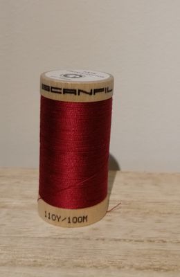 Bio Organic Scanfil katoengaren, burgundy.