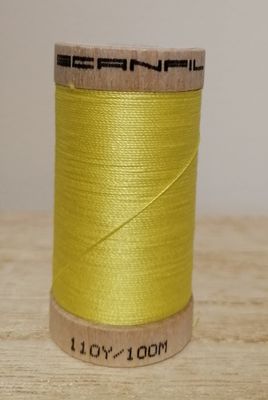 Bio Organic Scanfil katoengaren, geel.