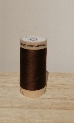 Bio Organic Scanfil katoengaren, donkerbruin.