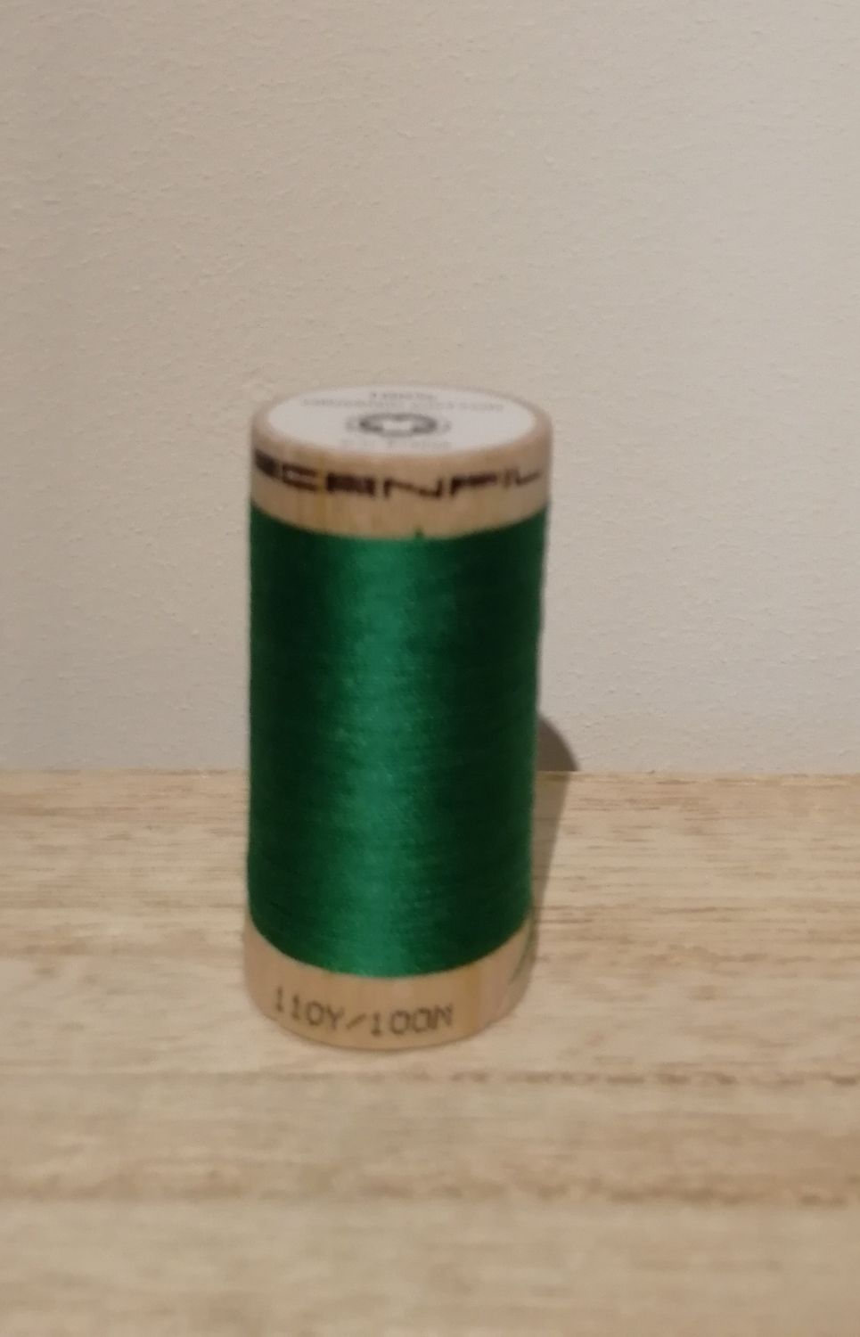 Bio Organic Scanfil katoengaren, groen.