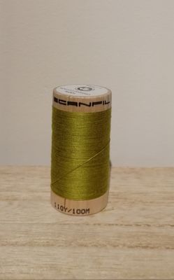 Bio Organic Scanfil katoengaren, olijf.