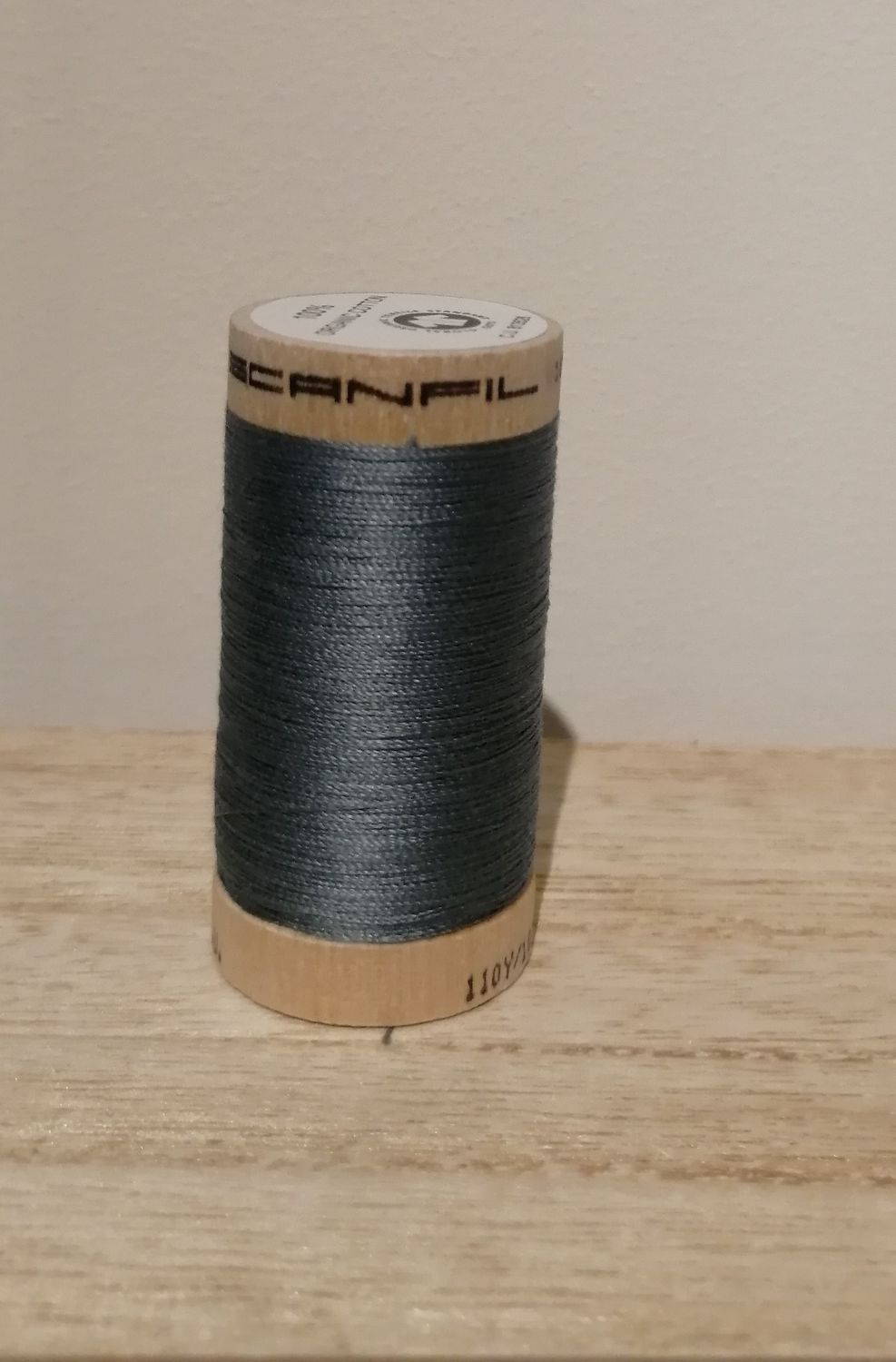 Bio Organic Scanfil katoengaren, petrol.