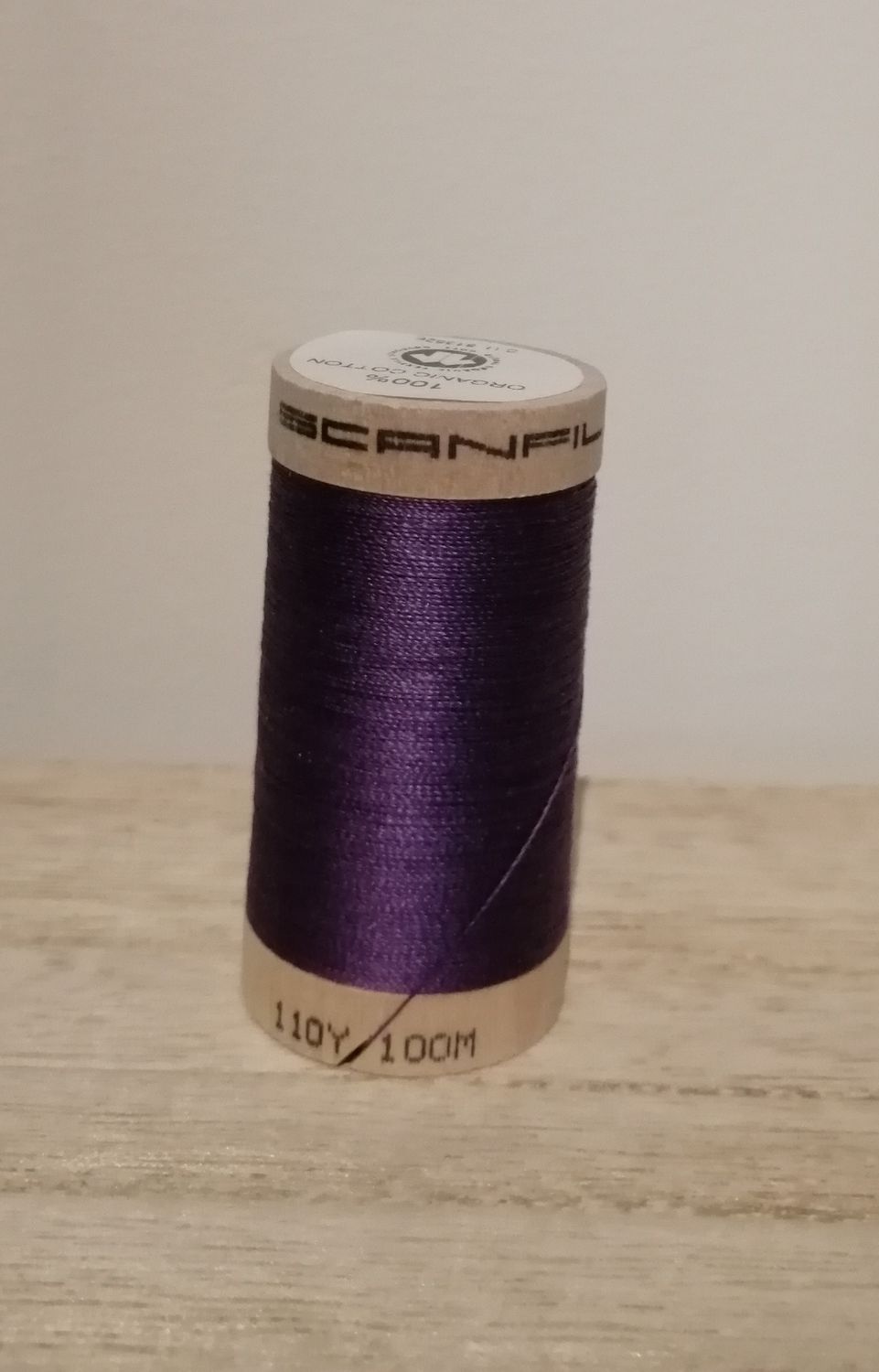 Bio Organic Scanfil katoengaren, paars.