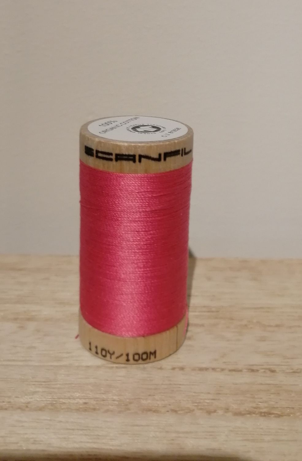 Bio Organic Scanfil katoengaren, zalm/peach.