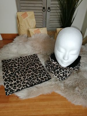 Colsjaal voor kinderen, panterprint.