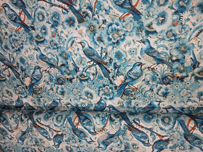 ​Jersey digital Nachtegaal, kleur blauw