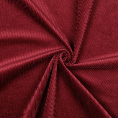​Corduroy / ribfluweel met stretch , kleur bordeaux red