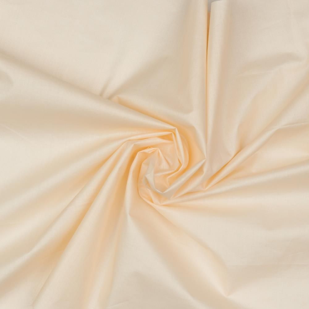 ​Poplin cotton foil met glinsters, kleur soft peach