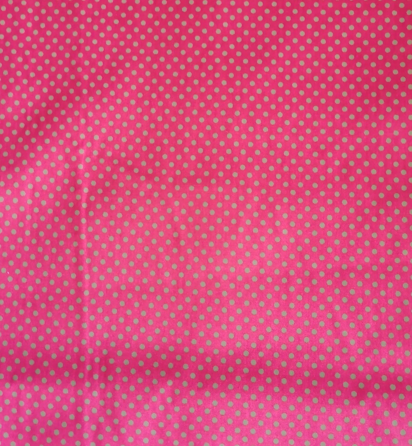 Katoen dots pink/green
