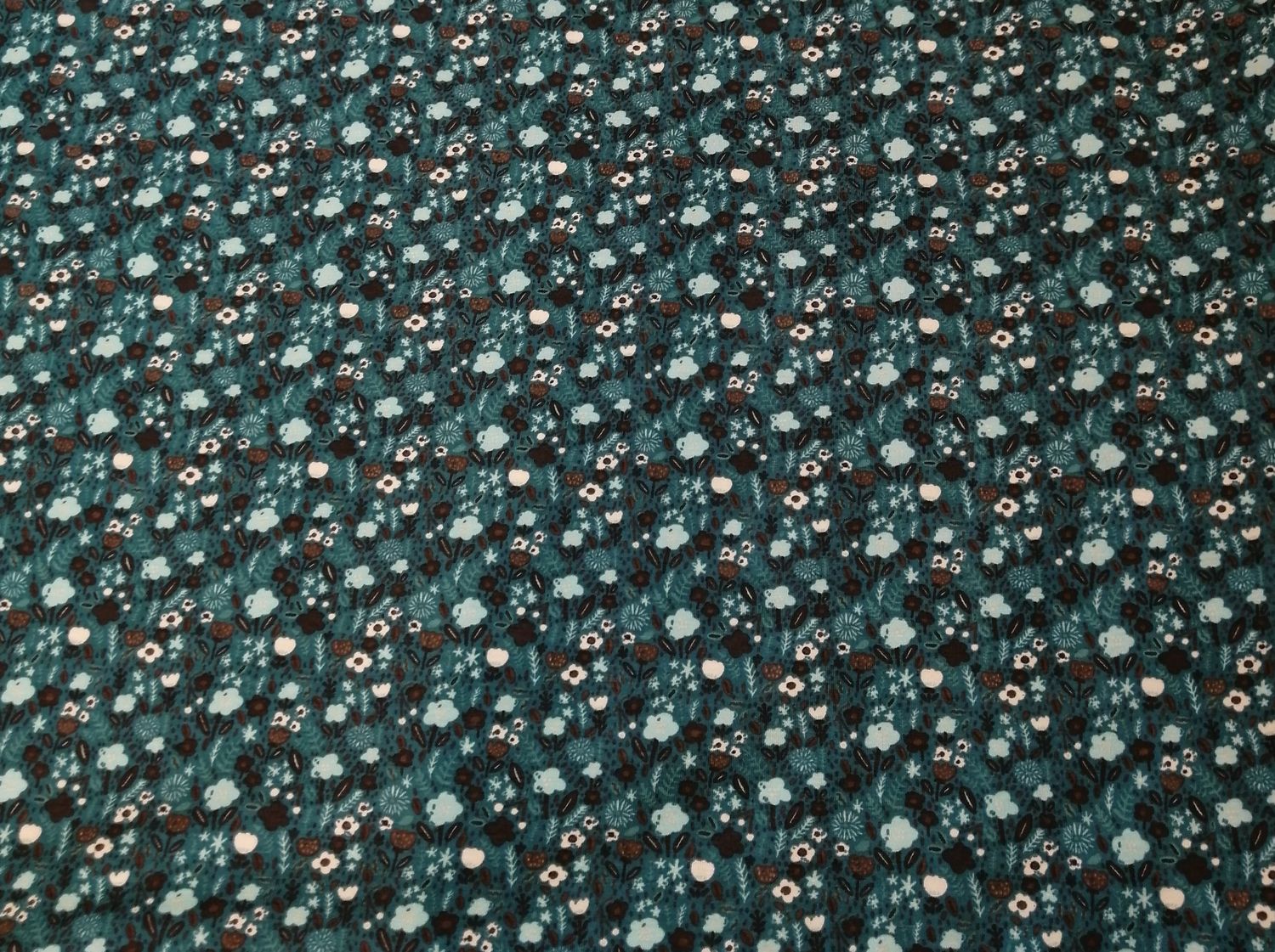 Jersey wildflowers green petrol