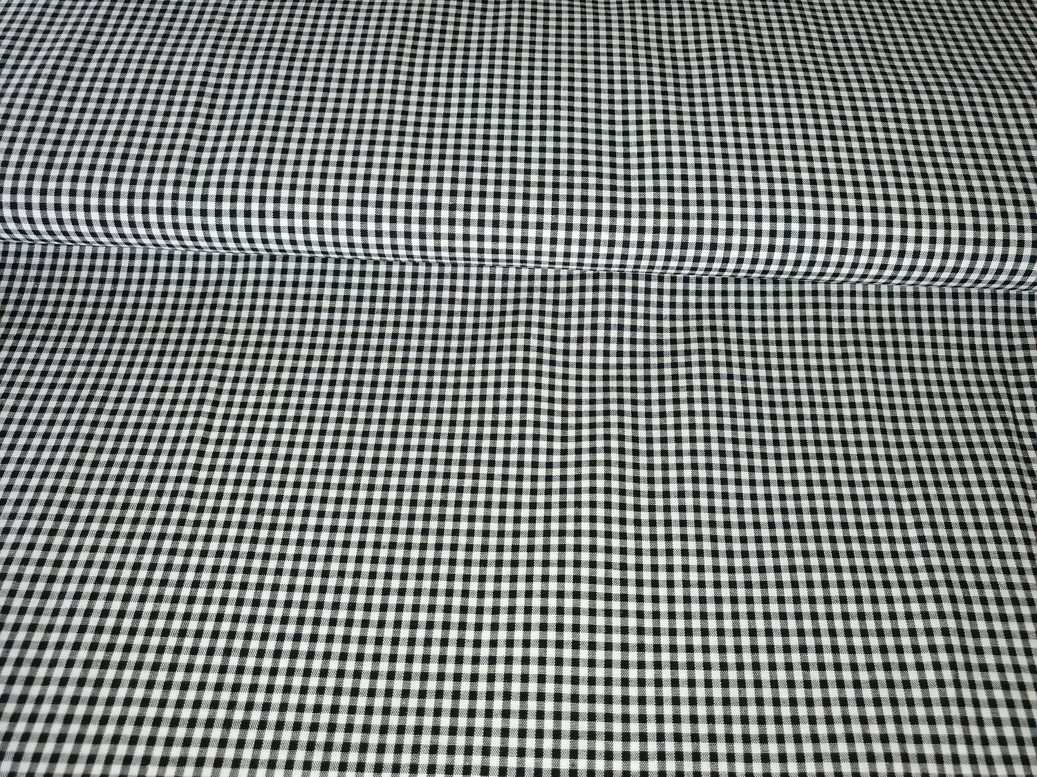 Katoen met ruitjes black