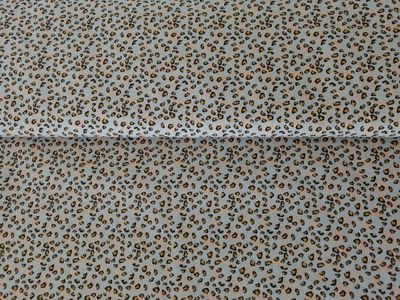 Katoen digital panterprint blue